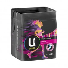 U by Kotex 高洁丝U牌 超薄护翼卫生巾 超强吸收运动款 10片装 不含荧光剂